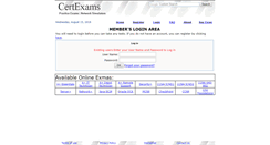 Desktop Screenshot of online.certexams.com